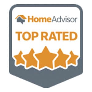 Badge from HomeAdvisor for Top Rated Business