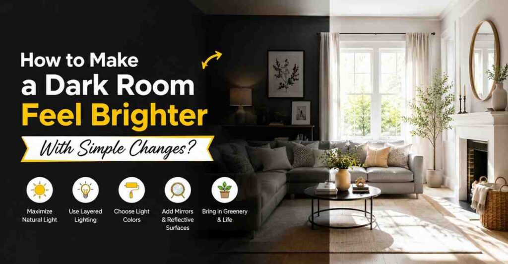 How to Make a Dark Room Feel Brighter With Simple Changes