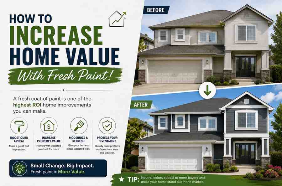 How to Increase Home Value With Fresh Paint