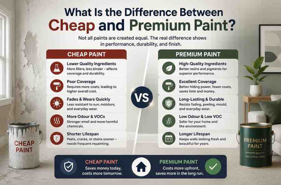 What Is the Difference Between Cheap and Premium Paint
